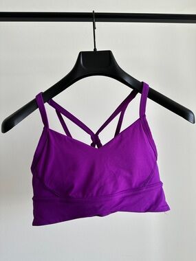 Lululemon Purple Strappy Sports Bra